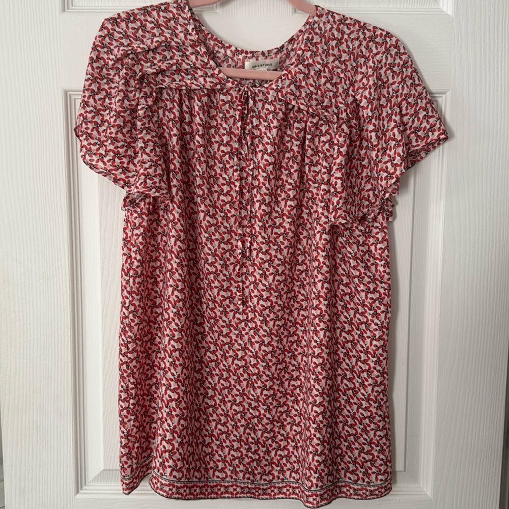 Max Studio Light Red Floral